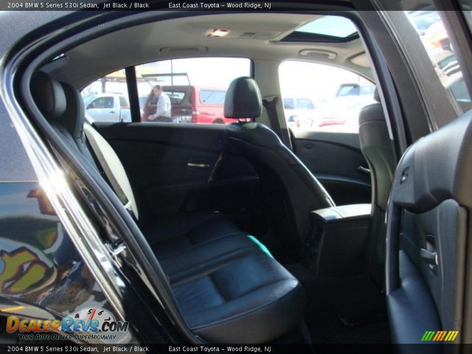 2004 BMW 5 Series 530i Sedan Jet Black / Black Photo #12