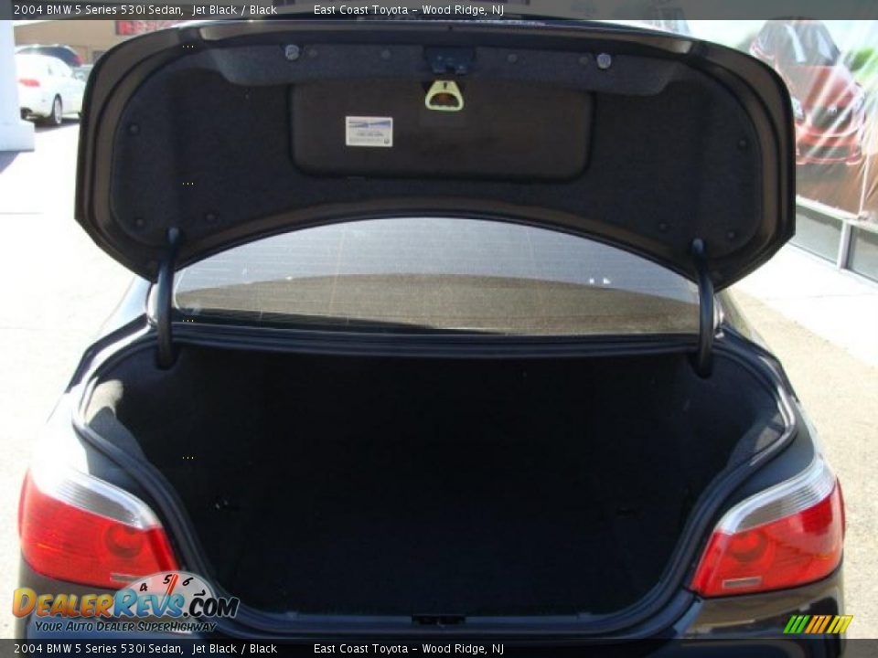 2004 BMW 5 Series 530i Sedan Jet Black / Black Photo #13