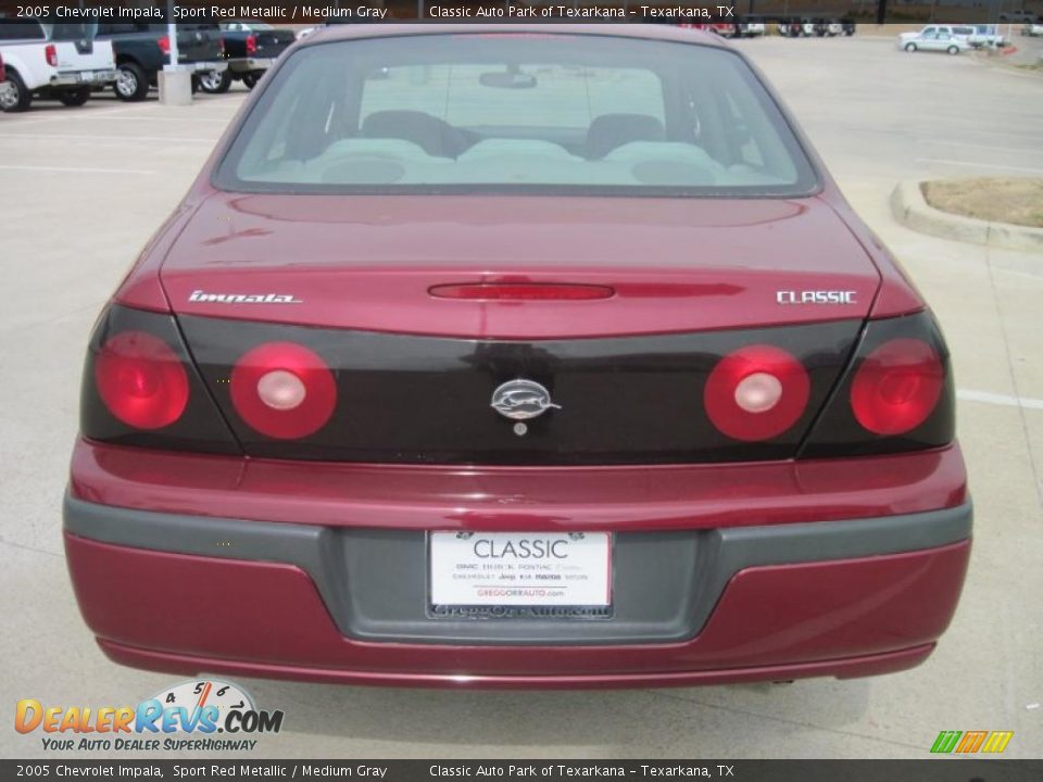 2005 Chevrolet Impala Sport Red Metallic / Medium Gray Photo #6