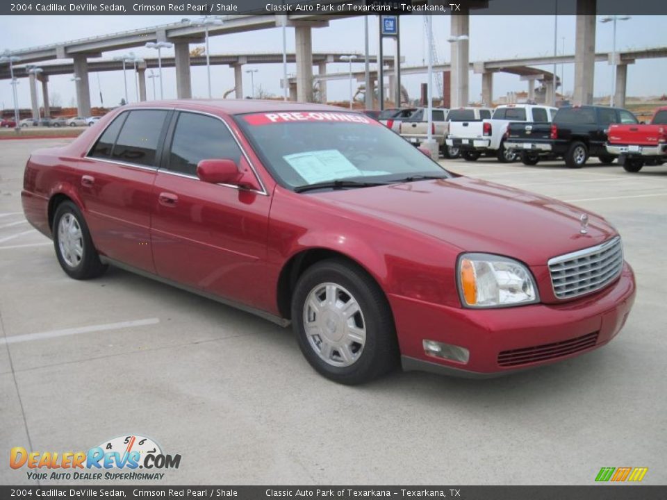 2004 Cadillac DeVille Sedan Crimson Red Pearl / Shale Photo #2