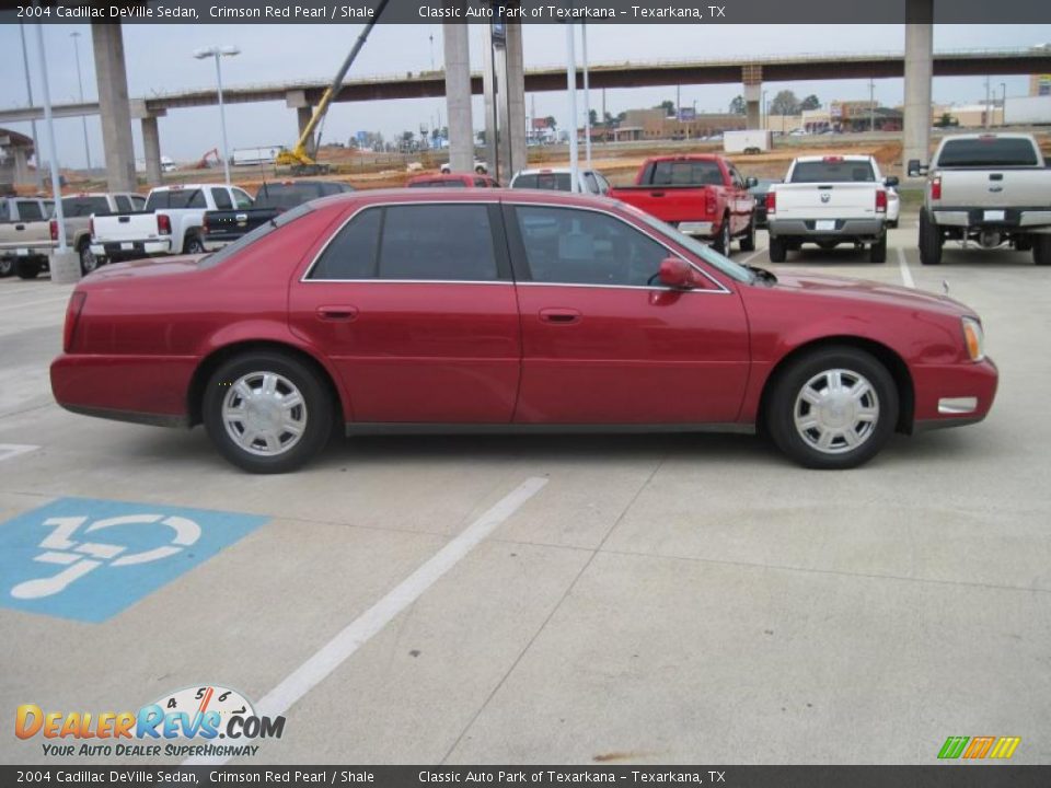 2004 Cadillac DeVille Sedan Crimson Red Pearl / Shale Photo #4