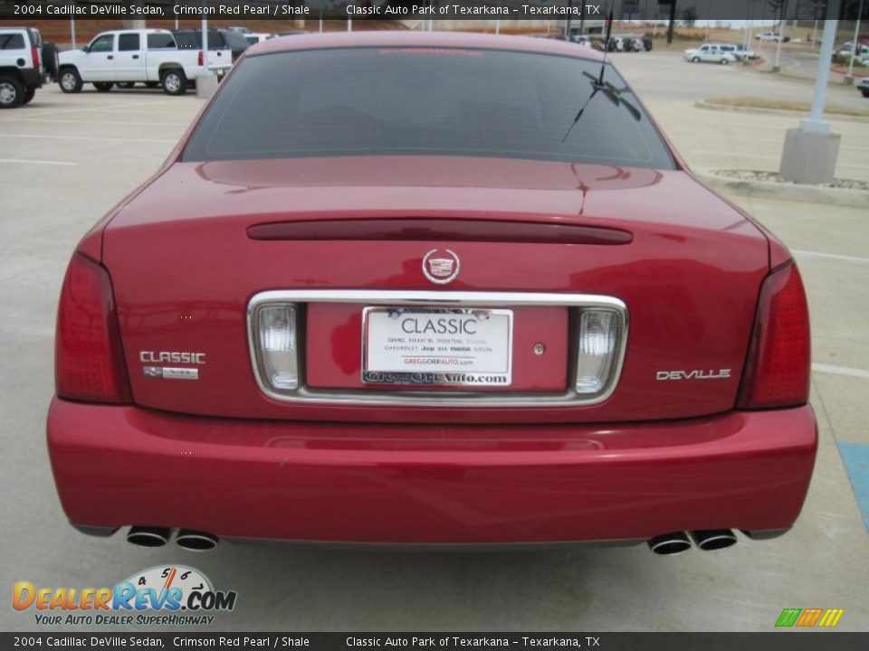 2004 Cadillac DeVille Sedan Crimson Red Pearl / Shale Photo #6
