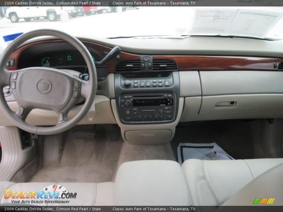2004 Cadillac DeVille Sedan Crimson Red Pearl / Shale Photo #10