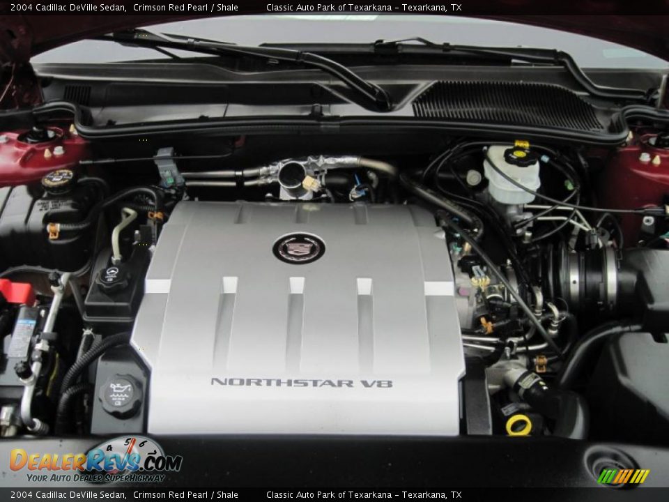 2004 Cadillac DeVille Sedan Crimson Red Pearl / Shale Photo #13