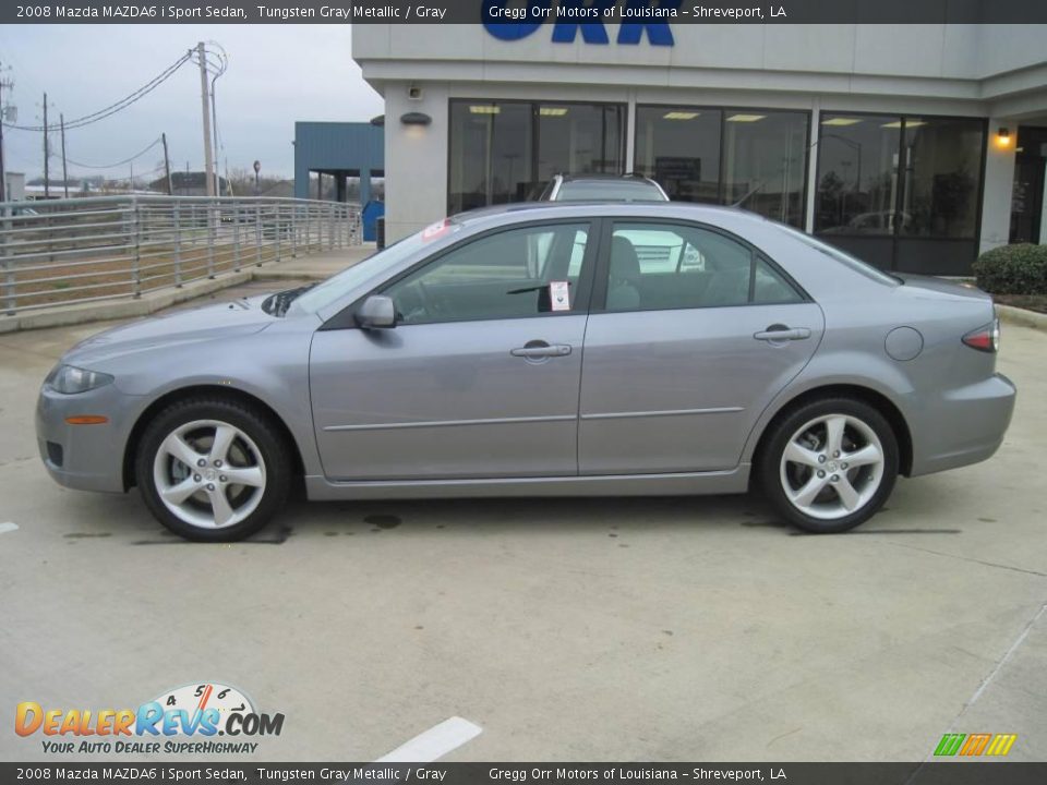 2008 Mazda MAZDA6 i Sport Sedan Tungsten Gray Metallic / Gray Photo #3