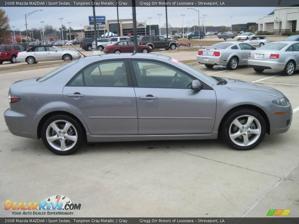 2008 Mazda MAZDA6 i Sport Sedan Tungsten Gray Metallic / Gray Photo #4