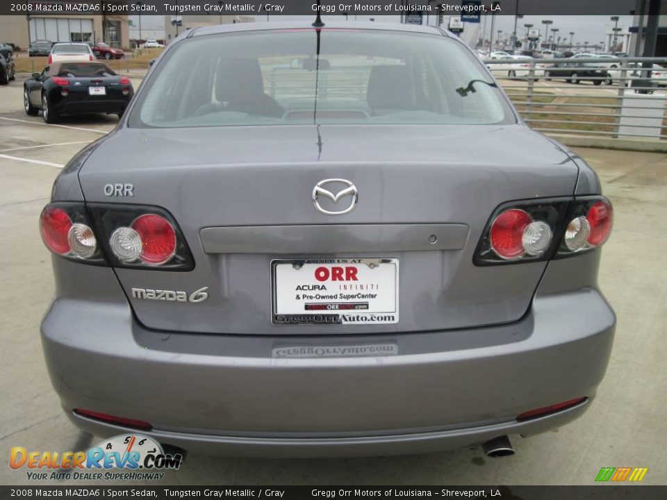 2008 Mazda MAZDA6 i Sport Sedan Tungsten Gray Metallic / Gray Photo #6
