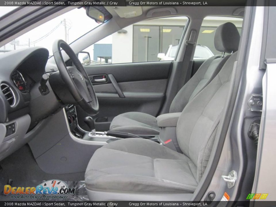 2008 Mazda MAZDA6 i Sport Sedan Tungsten Gray Metallic / Gray Photo #9