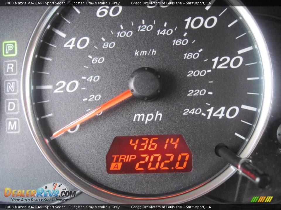 2008 Mazda MAZDA6 i Sport Sedan Tungsten Gray Metallic / Gray Photo #12
