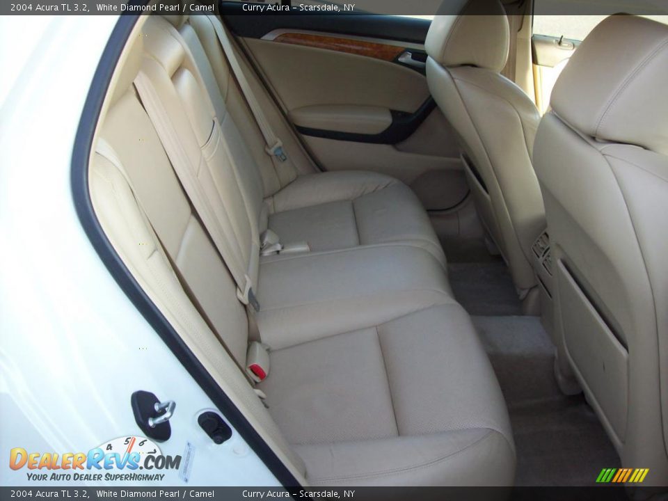 2004 Acura TL 3.2 White Diamond Pearl / Camel Photo #12