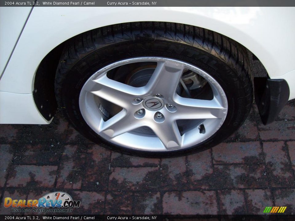 2004 Acura TL 3.2 White Diamond Pearl / Camel Photo #20