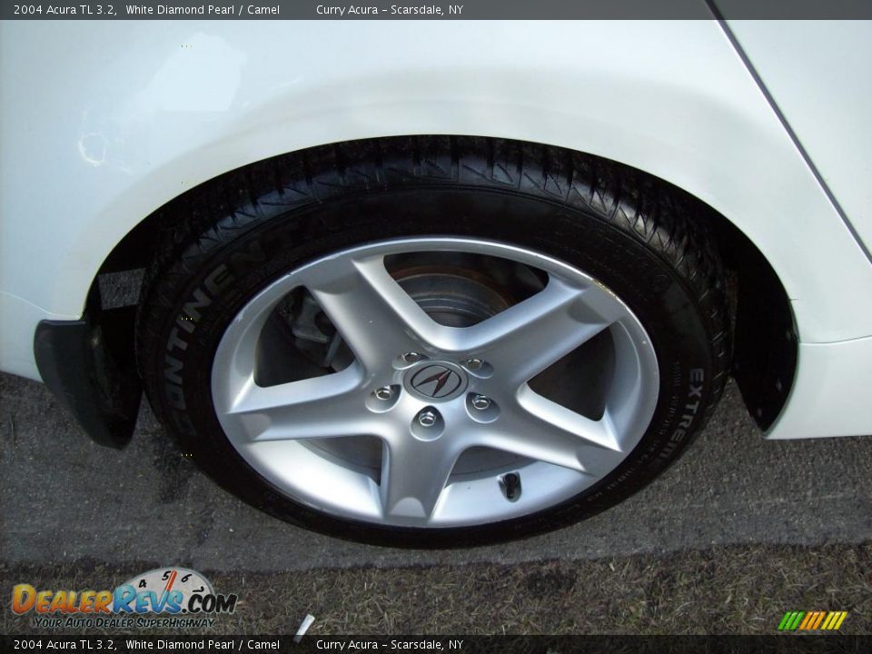 2004 Acura TL 3.2 White Diamond Pearl / Camel Photo #21