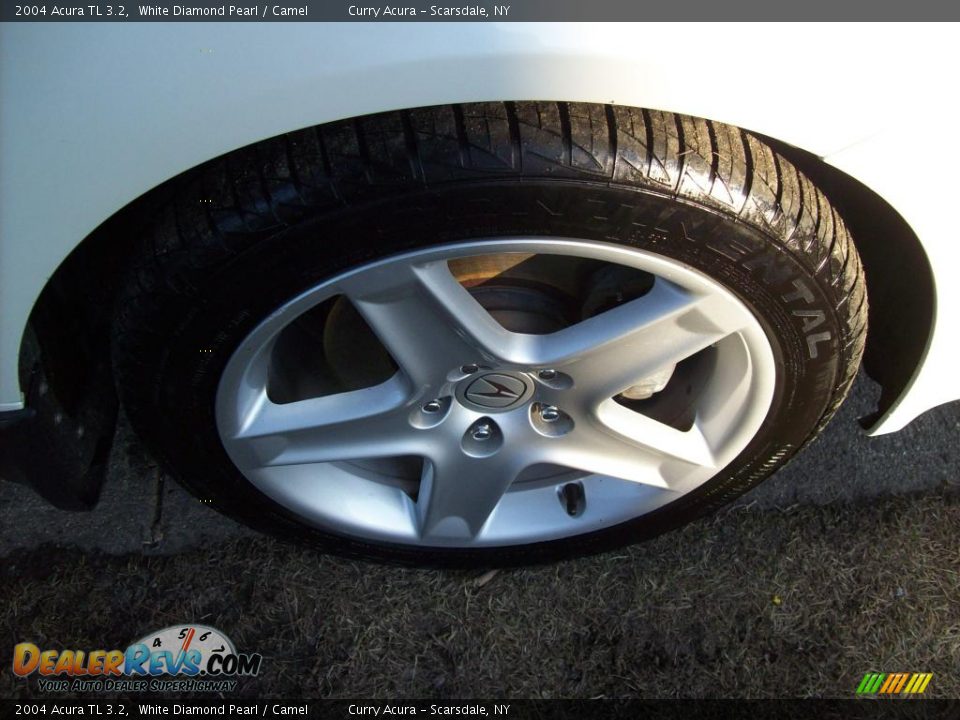 2004 Acura TL 3.2 White Diamond Pearl / Camel Photo #22