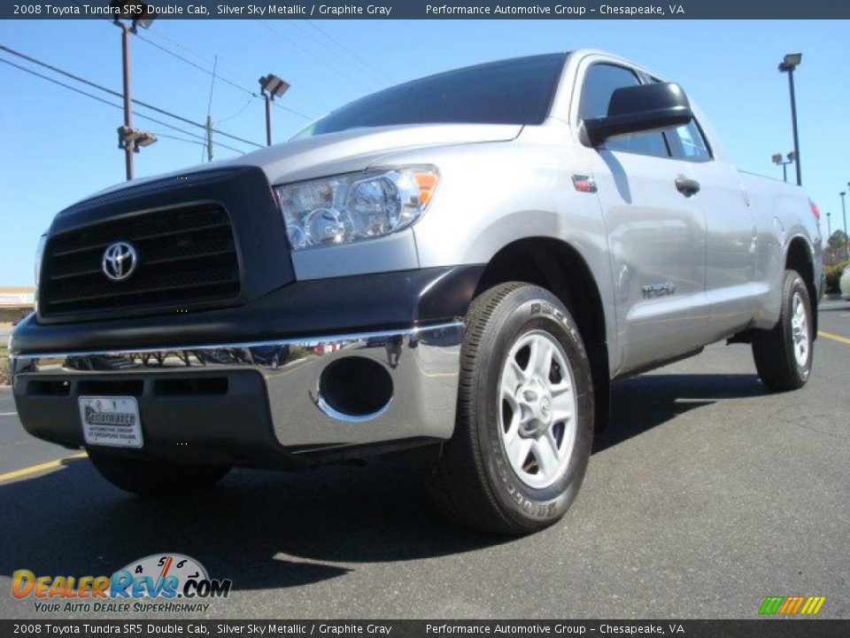 2008 Toyota Tundra SR5 Double Cab Silver Sky Metallic / Graphite Gray Photo #1