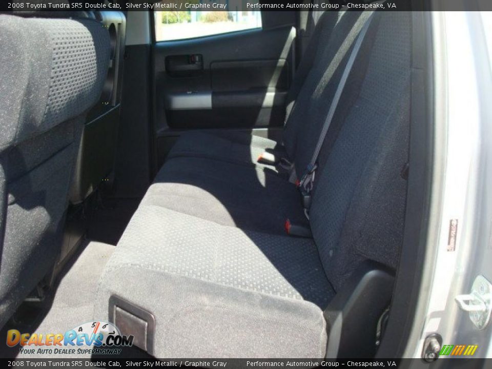2008 Toyota Tundra SR5 Double Cab Silver Sky Metallic / Graphite Gray Photo #11