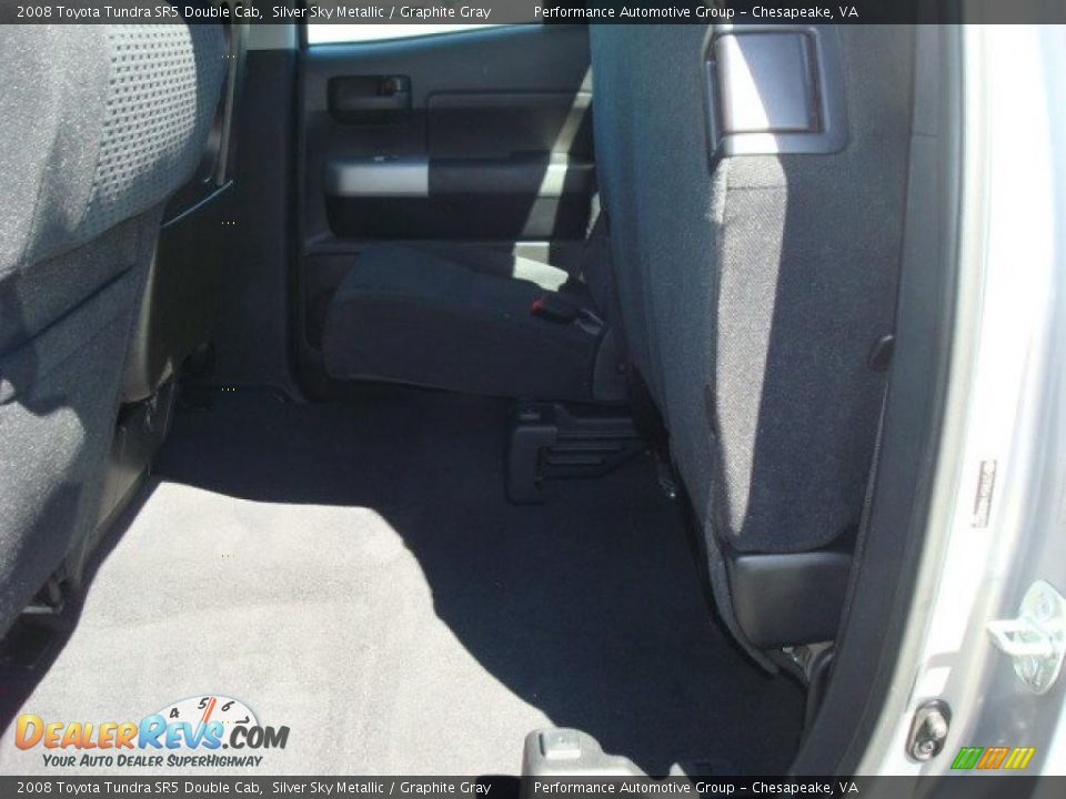 2008 Toyota Tundra SR5 Double Cab Silver Sky Metallic / Graphite Gray Photo #12