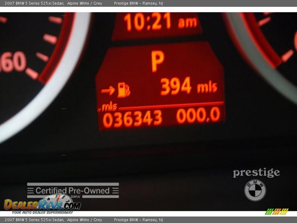 2007 BMW 5 Series 525xi Sedan Alpine White / Grey Photo #17