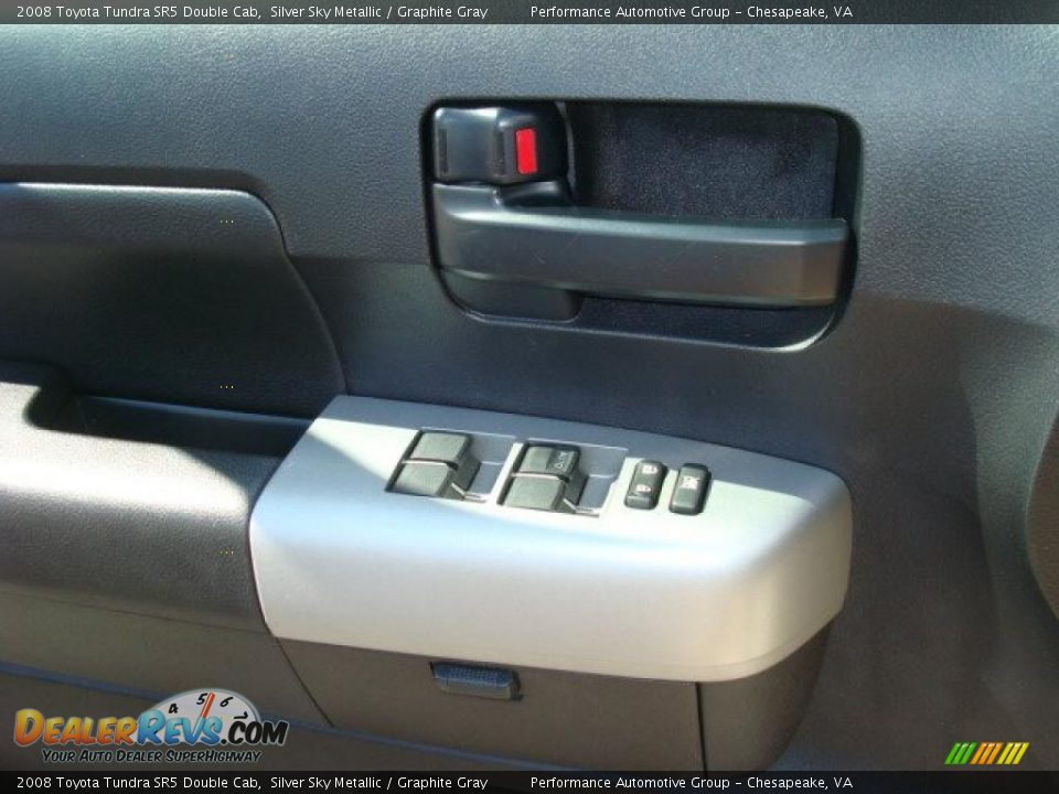 2008 Toyota Tundra SR5 Double Cab Silver Sky Metallic / Graphite Gray Photo #17