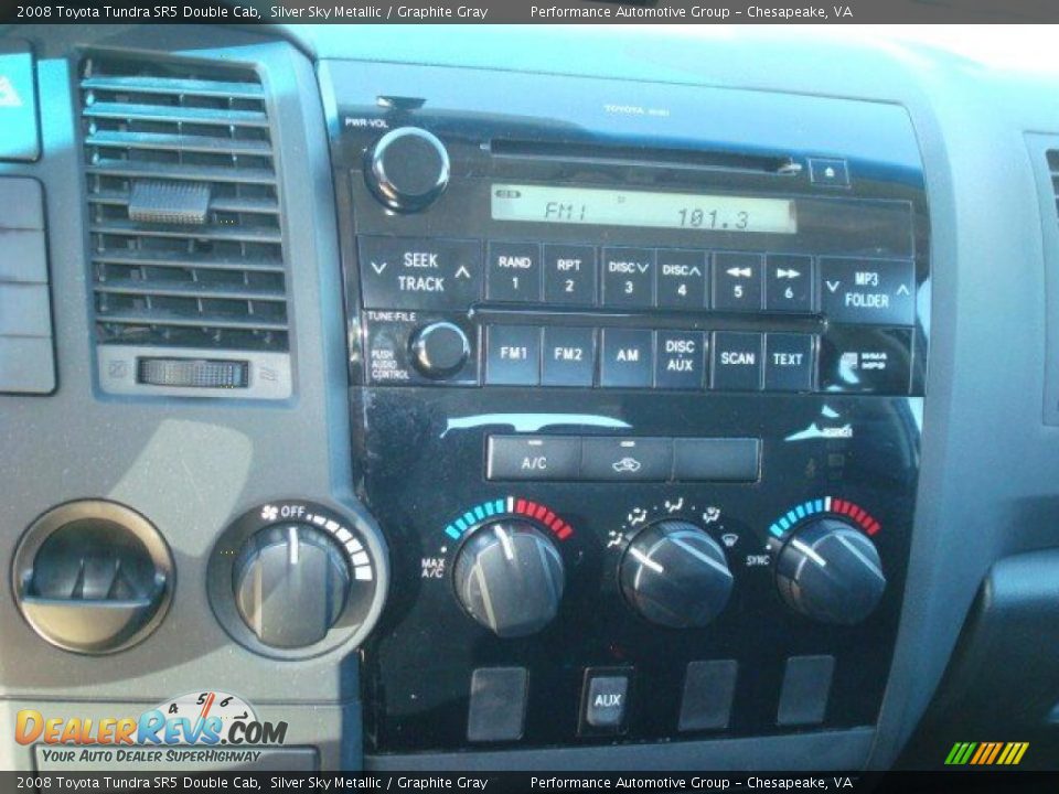 2008 Toyota Tundra SR5 Double Cab Silver Sky Metallic / Graphite Gray Photo #18