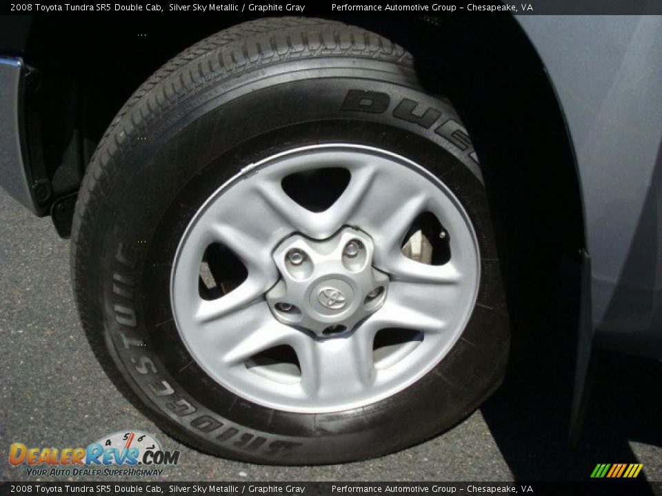 2008 Toyota Tundra SR5 Double Cab Silver Sky Metallic / Graphite Gray Photo #21