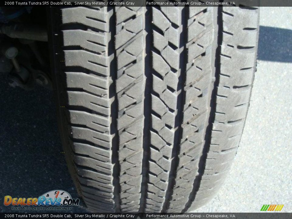 2008 Toyota Tundra SR5 Double Cab Silver Sky Metallic / Graphite Gray Photo #22