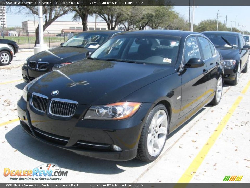 2008 BMW 3 Series 335i Sedan Jet Black / Black Photo #1