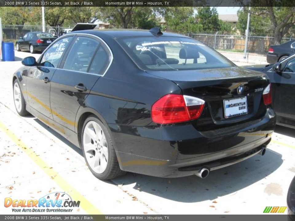 2008 BMW 3 Series 335i Sedan Jet Black / Black Photo #2