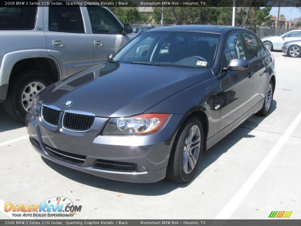 2008 BMW 3 Series 328i Sedan Sparkling Graphite Metallic / Black Photo #1