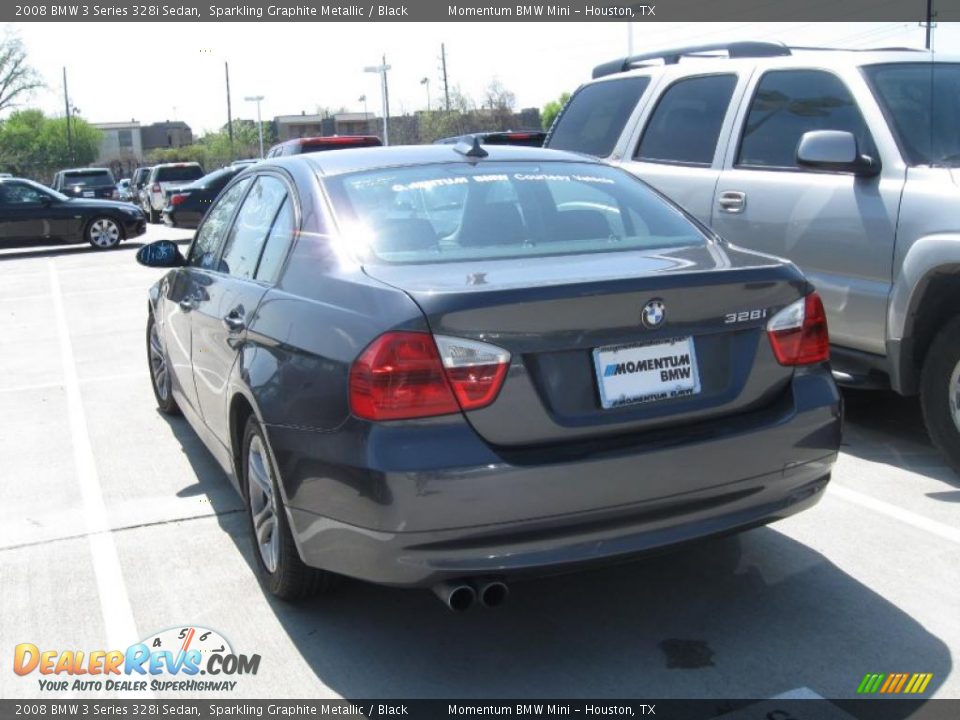 2008 BMW 3 Series 328i Sedan Sparkling Graphite Metallic / Black Photo #2
