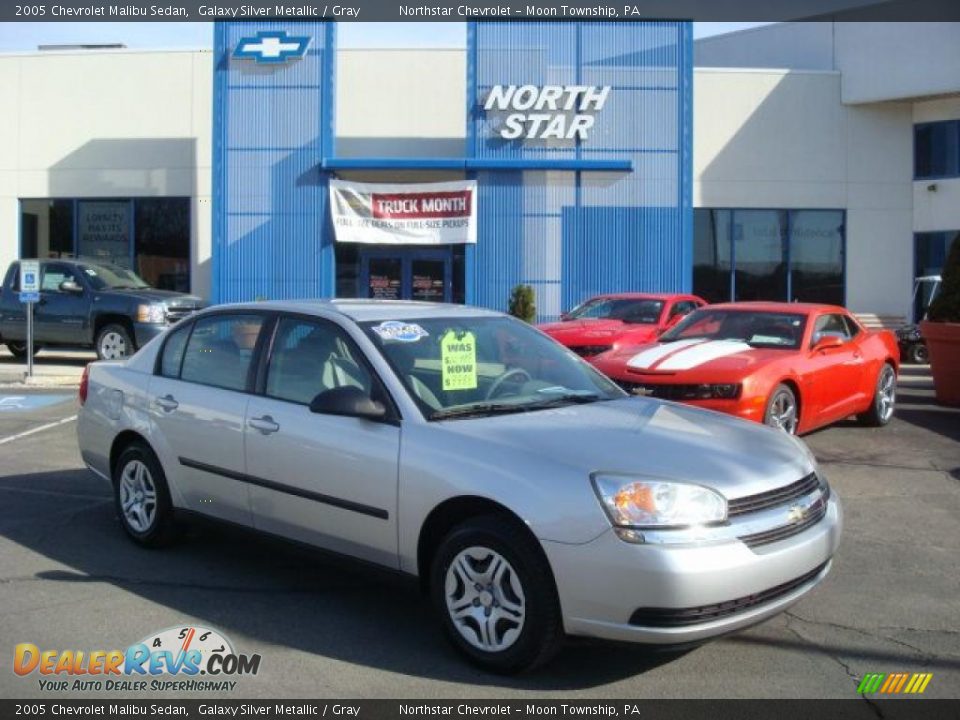 2005 Chevrolet Malibu Sedan Galaxy Silver Metallic / Gray Photo #1