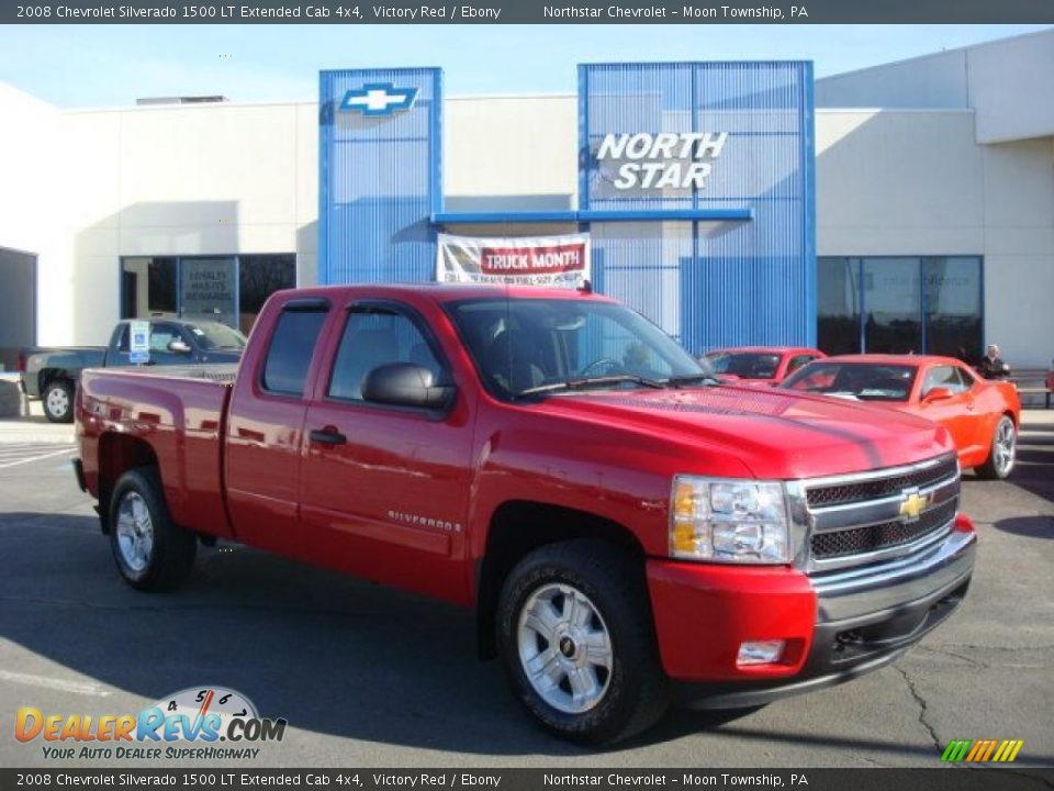 2008 Chevrolet Silverado 1500 LT Extended Cab 4x4 Victory Red / Ebony Photo #1