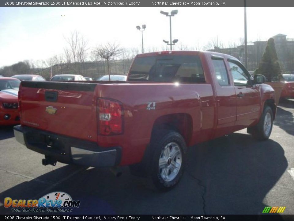 2008 Chevrolet Silverado 1500 LT Extended Cab 4x4 Victory Red / Ebony Photo #3