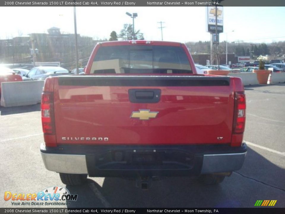 2008 Chevrolet Silverado 1500 LT Extended Cab 4x4 Victory Red / Ebony Photo #4