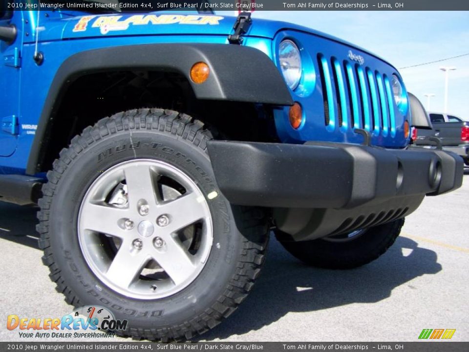 2010 Jeep Wrangler Unlimited Islander Edition 4x4 Surf Blue Pearl / Dark Slate Gray/Blue Photo #2