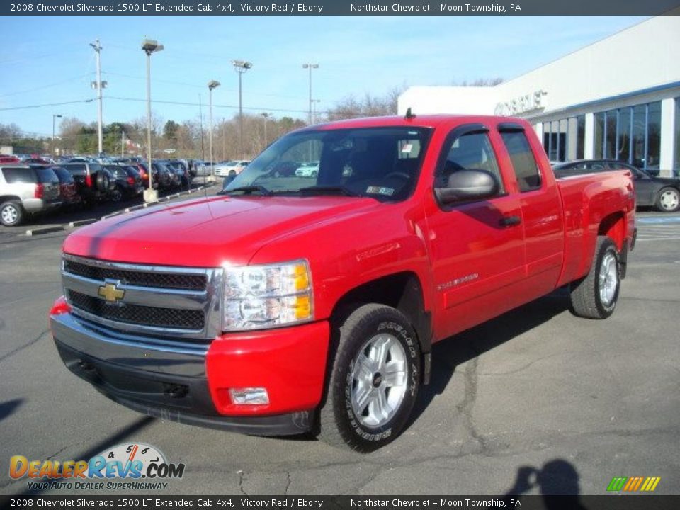 2008 Chevrolet Silverado 1500 LT Extended Cab 4x4 Victory Red / Ebony Photo #7