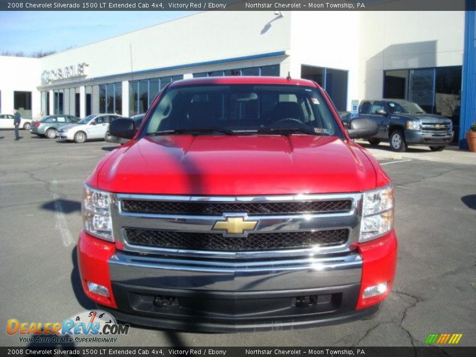 2008 Chevrolet Silverado 1500 LT Extended Cab 4x4 Victory Red / Ebony Photo #8