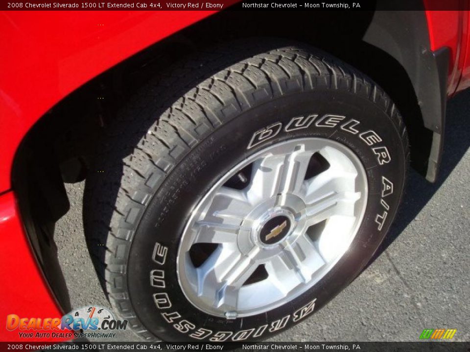 2008 Chevrolet Silverado 1500 LT Extended Cab 4x4 Victory Red / Ebony Photo #9