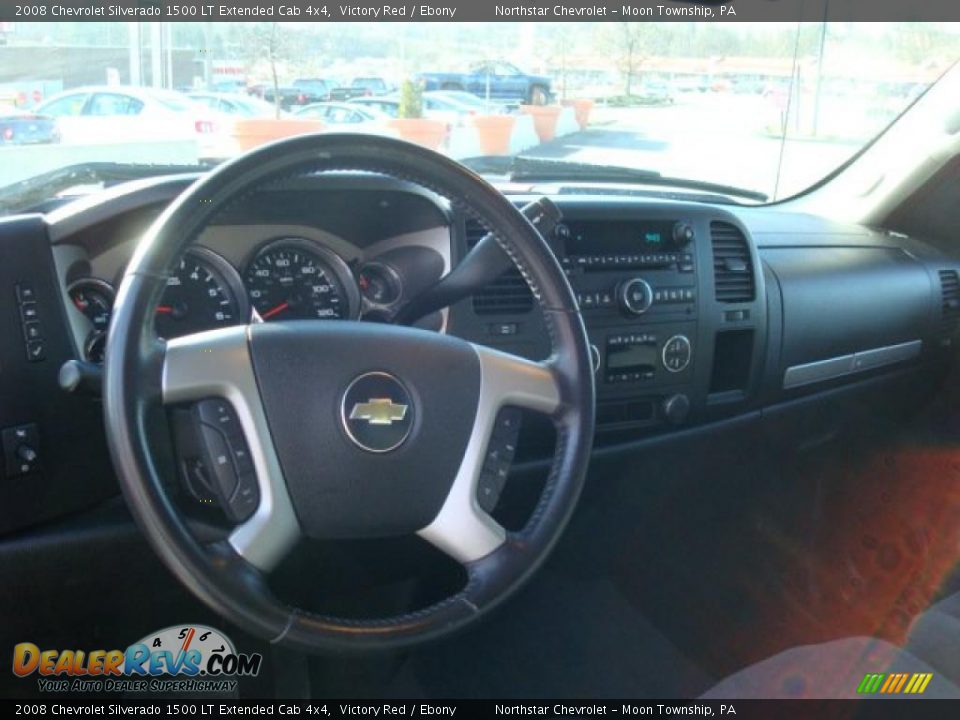 2008 Chevrolet Silverado 1500 LT Extended Cab 4x4 Victory Red / Ebony Photo #13