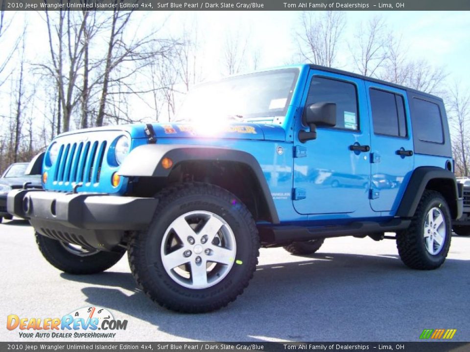 2010 Jeep Wrangler Unlimited Islander Edition 4x4 Surf Blue Pearl / Dark Slate Gray/Blue Photo #8