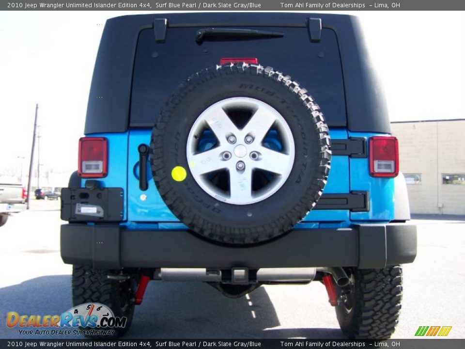 2010 Jeep Wrangler Unlimited Islander Edition 4x4 Surf Blue Pearl / Dark Slate Gray/Blue Photo #9