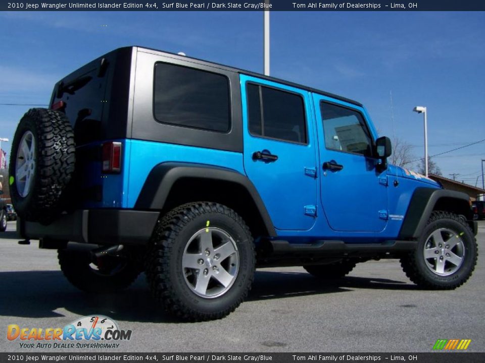 2010 Jeep Wrangler Unlimited Islander Edition 4x4 Surf Blue Pearl / Dark Slate Gray/Blue Photo #10