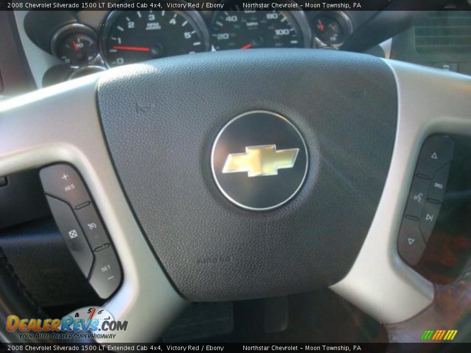 2008 Chevrolet Silverado 1500 LT Extended Cab 4x4 Victory Red / Ebony Photo #17