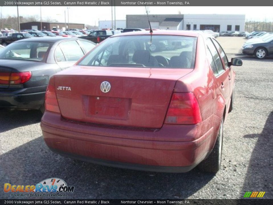 2000 Volkswagen Jetta GLS Sedan Canyon Red Metallic / Black Photo #2