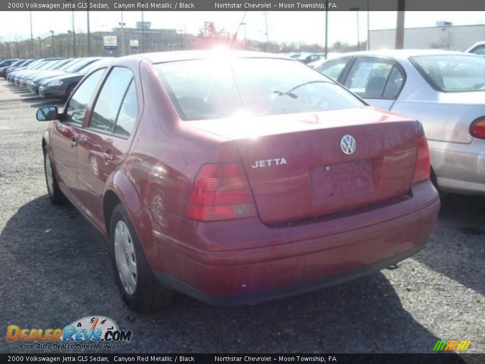 2000 Volkswagen Jetta GLS Sedan Canyon Red Metallic / Black Photo #4