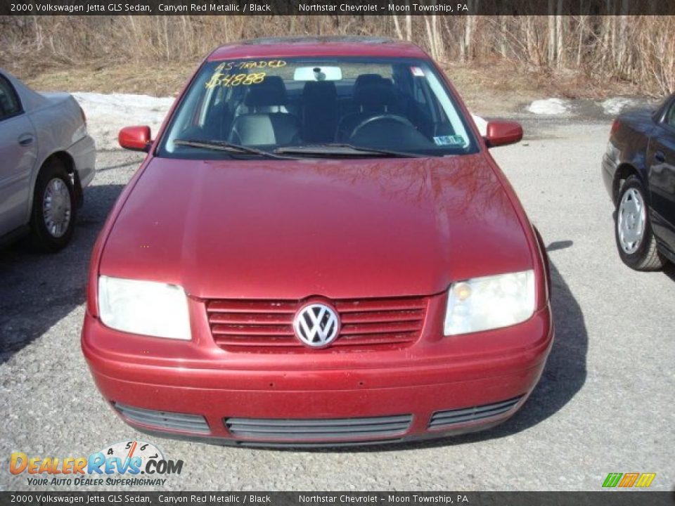 2000 Volkswagen Jetta GLS Sedan Canyon Red Metallic / Black Photo #6