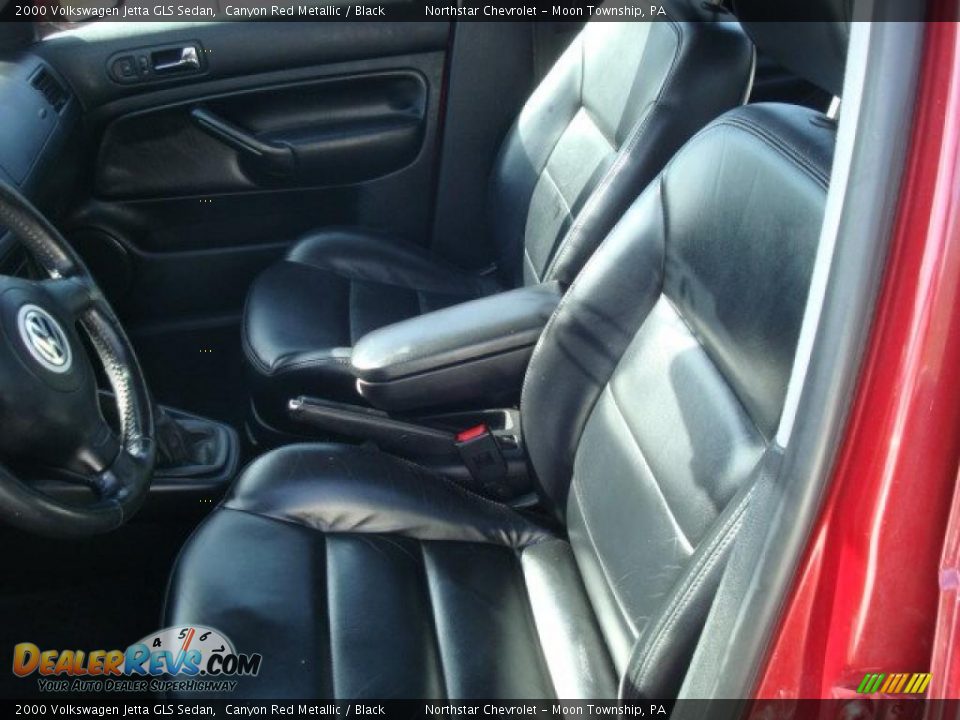 2000 Volkswagen Jetta GLS Sedan Canyon Red Metallic / Black Photo #8