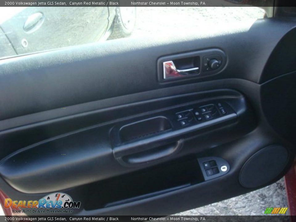 2000 Volkswagen Jetta GLS Sedan Canyon Red Metallic / Black Photo #11