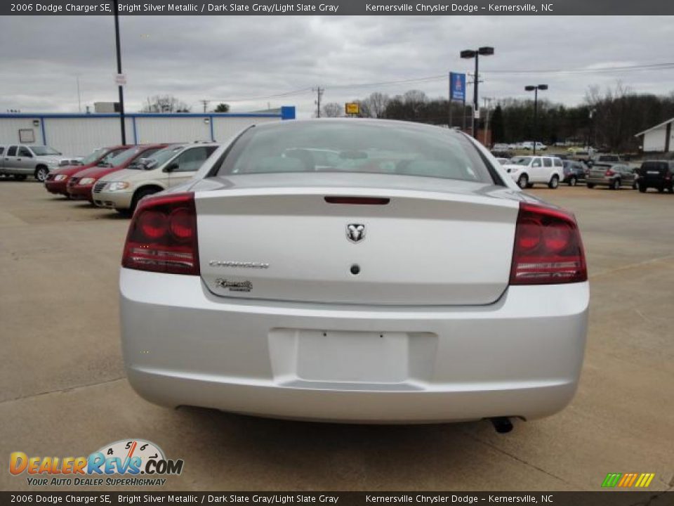 2006 Dodge Charger SE Bright Silver Metallic / Dark Slate Gray/Light Slate Gray Photo #4