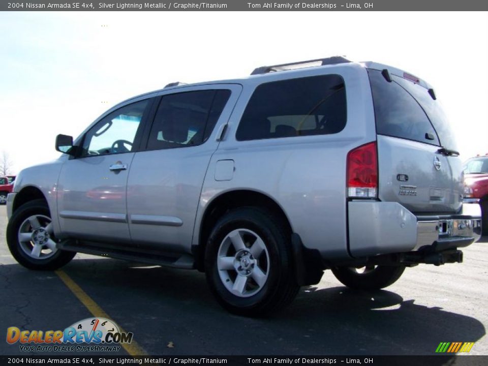 2004 Nissan Armada SE 4x4 Silver Lightning Metallic / Graphite/Titanium Photo #4