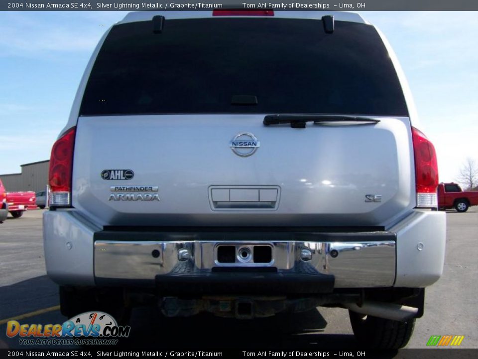2004 Nissan Armada SE 4x4 Silver Lightning Metallic / Graphite/Titanium Photo #6